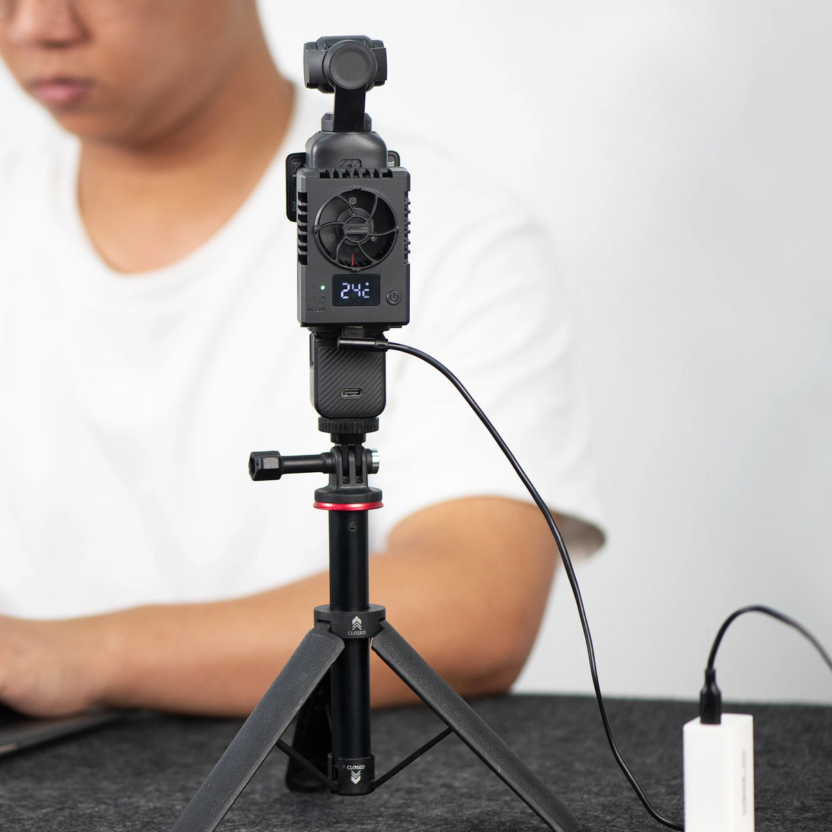Cooling Fan with Cold Shoe for DJI Osmo Pocket 3 / 4 / 4 Pro - image 5