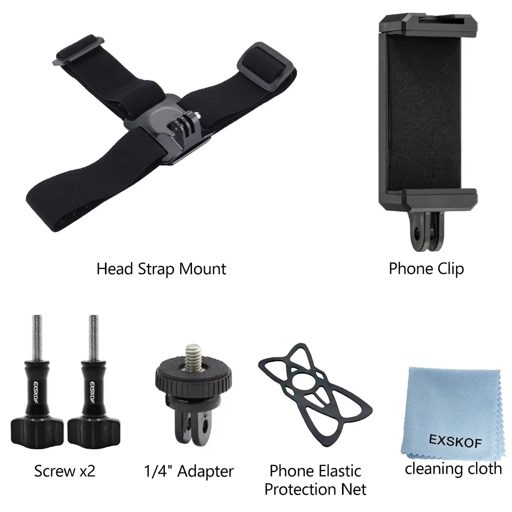 Action Camera Head & Chest Strap Mount Kit - image 14