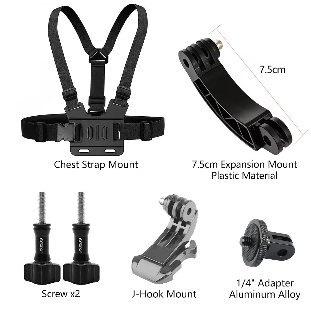 Action Camera Head & Chest Strap Mount Kit - image 18