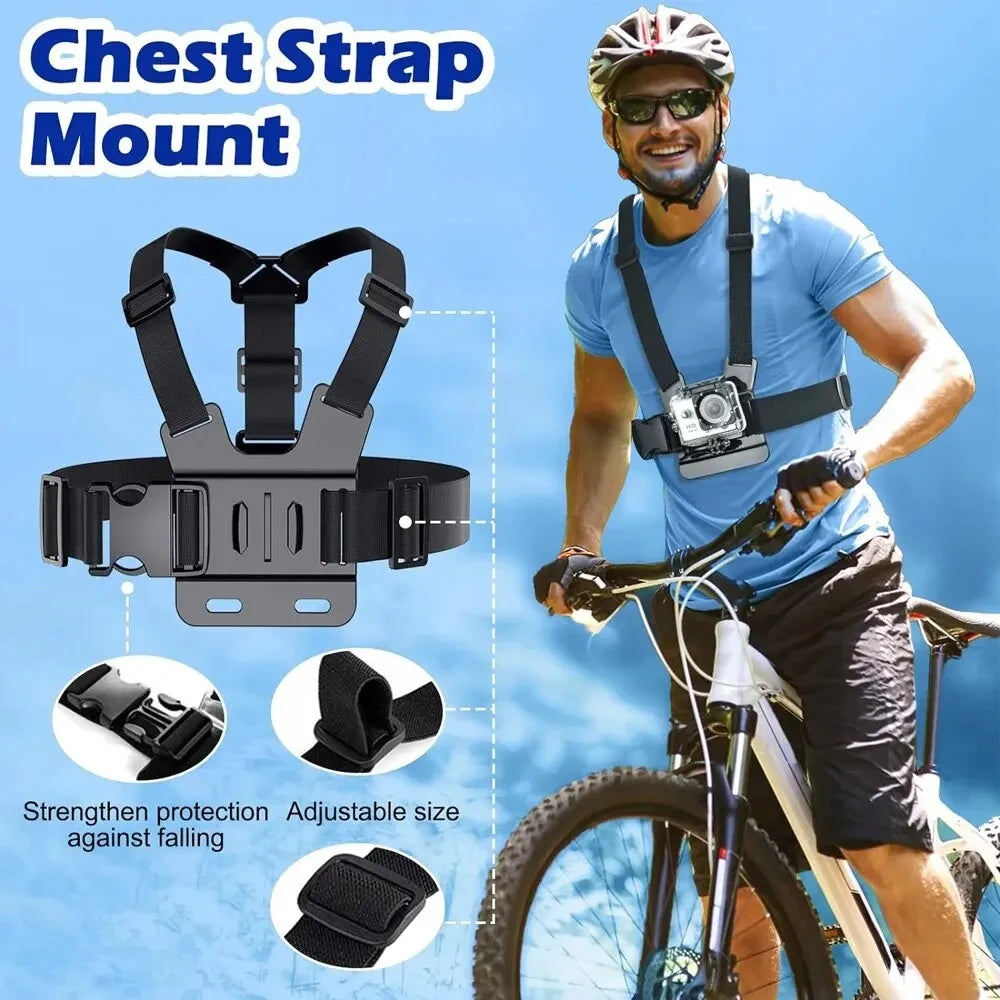 Action Camera Head & Chest Strap Mount Kit - image 3