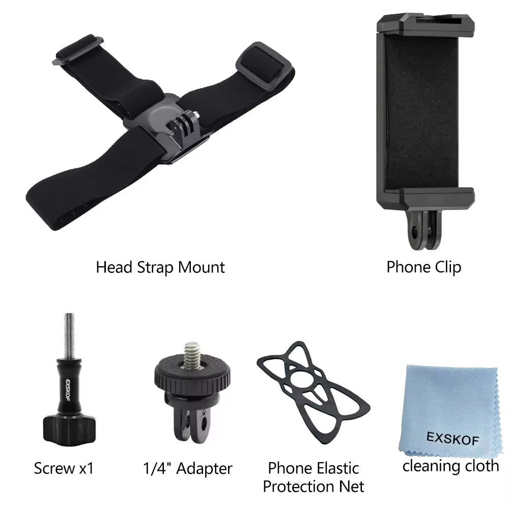 Action Camera Head & Chest Strap Mount Kit - image 13