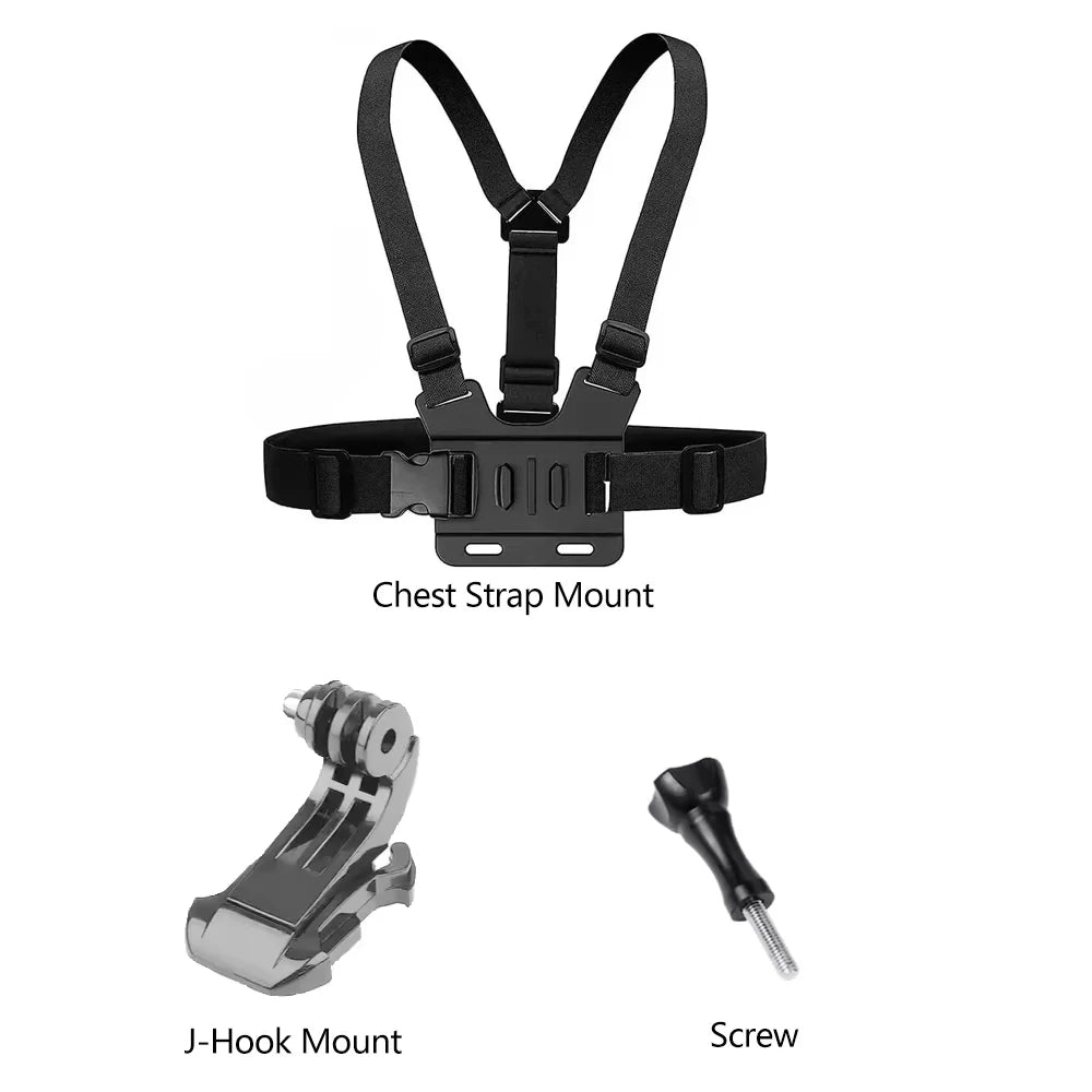 Action Camera Head & Chest Strap Mount Kit - image 11