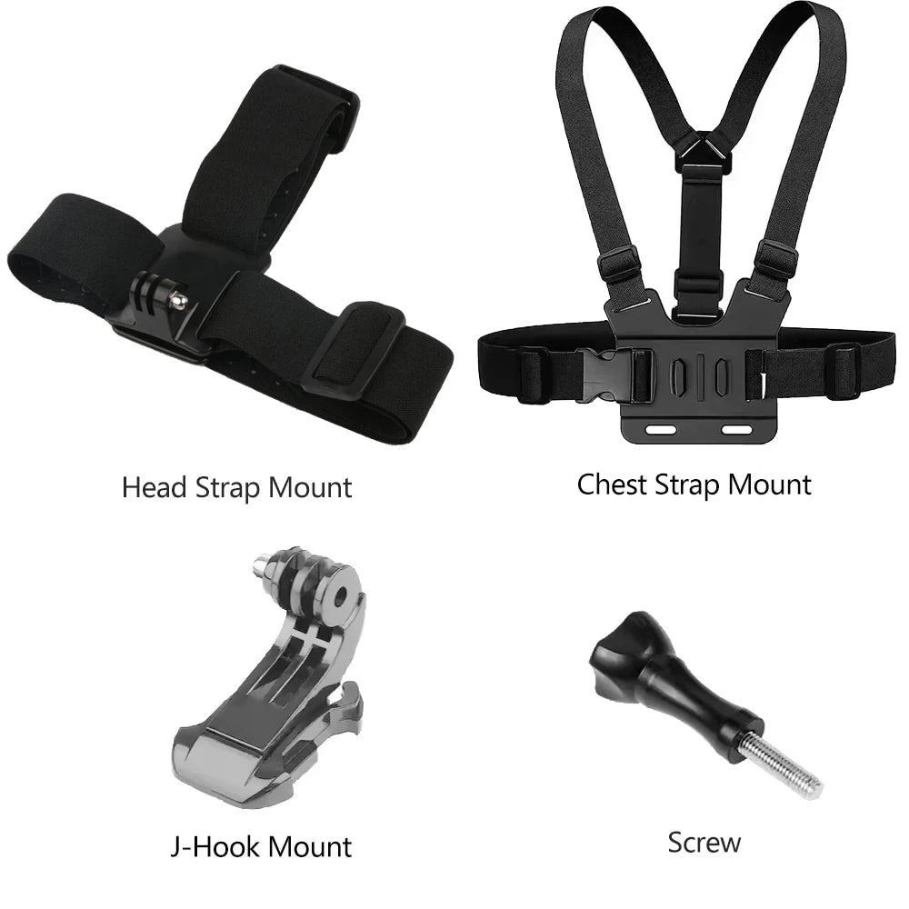 Action Camera Head & Chest Strap Mount Kit - image 17
