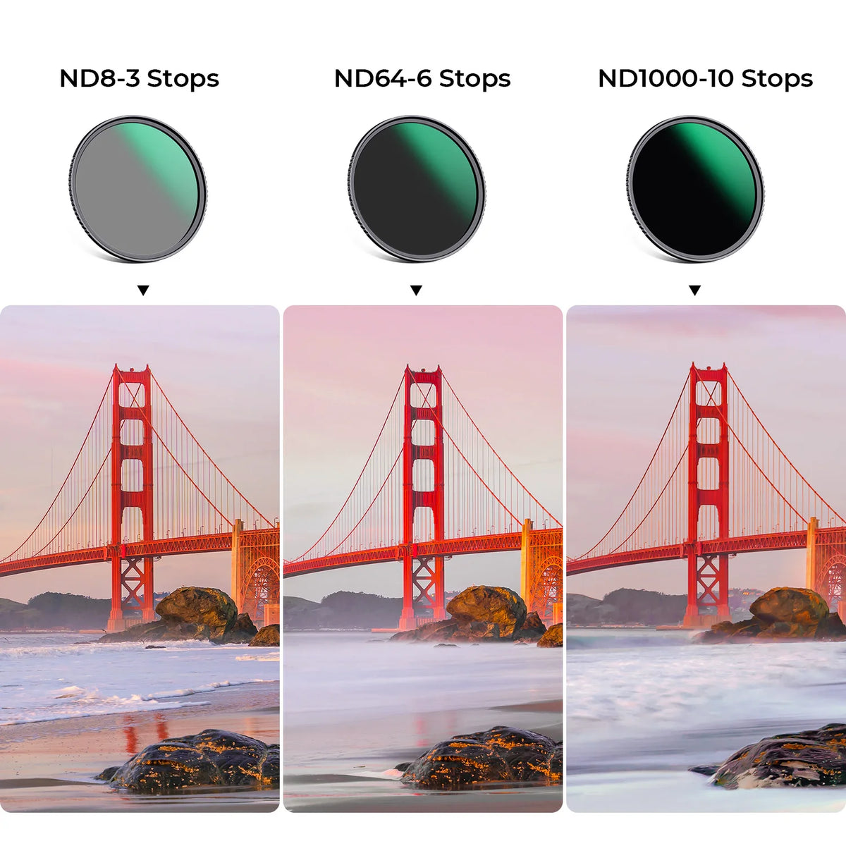 ND8 / ND64 / ND1000 ND Filter Kit with Pouch - image 2