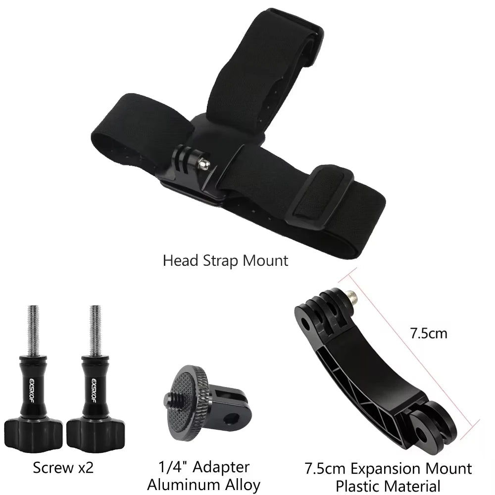 Action Camera Head & Chest Strap Mount Kit - image 12